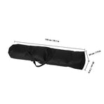 Black Outdoor Accessory Bag for Tent Poles and Camping Gear with Multifunctional Design