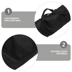 Black Outdoor Accessory Bag for Tent Poles and Camping Gear with Multifunctional Design