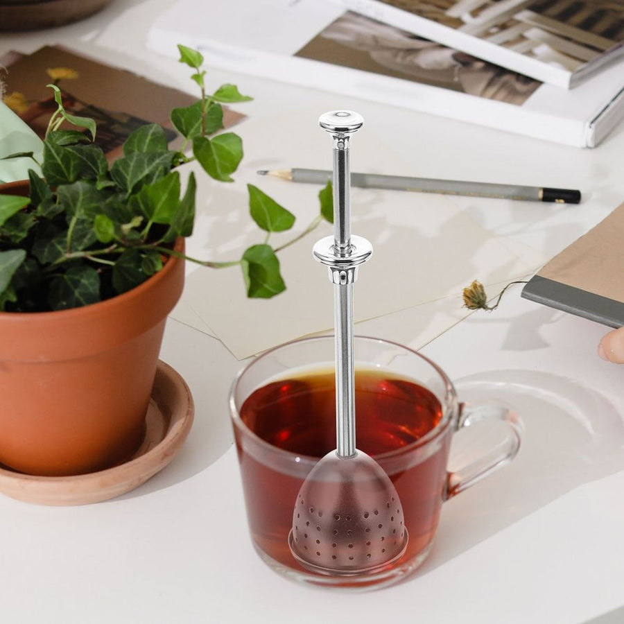 Reusable Stainless Steel Tea Strainer with Fine Mesh, Metal Loose Leaf Tea Infuser in