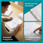 A4 Page Protectors, Clear Top Loading, Sturdy and Waterproof, for Home, 300Pcs