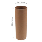 12Pcs DIY Brown Cardboard Tubes Paper Rolls for Craft Making and Creative Projects