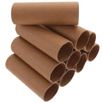 12Pcs DIY Brown Cardboard Tubes Paper Rolls for Craft Making and Creative Projects