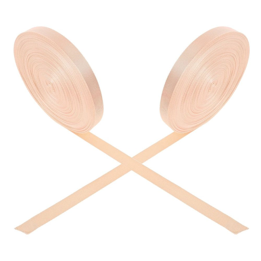 2-Pack Khaki Pointe Shoe Elastic Straps, Comfortable Stretch Bands for Ballet, Dance, and Performance