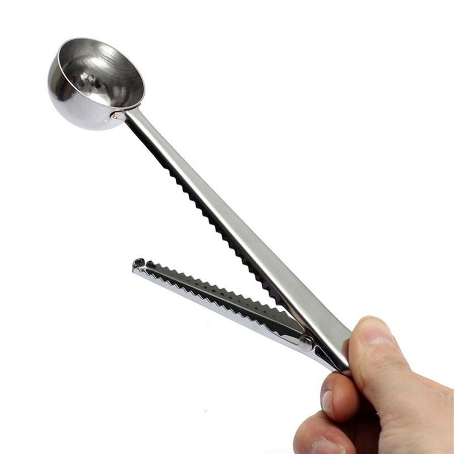 Set of 2 Stainless Steel Measuring Spoons for Beverages and Cafe Use, Tablespoon Utensils