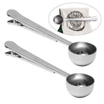 Set of 2 Stainless Steel Measuring Spoons for Beverages and Cafe Use, Tablespoon Utensils