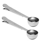Set of 2 Stainless Steel Measuring Spoons for Beverages and Cafe Use, Tablespoon Utensils