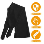 Black Artist Sketching Glove with Breathable, Flexible Fabric for Comfortable and Precise Drawing