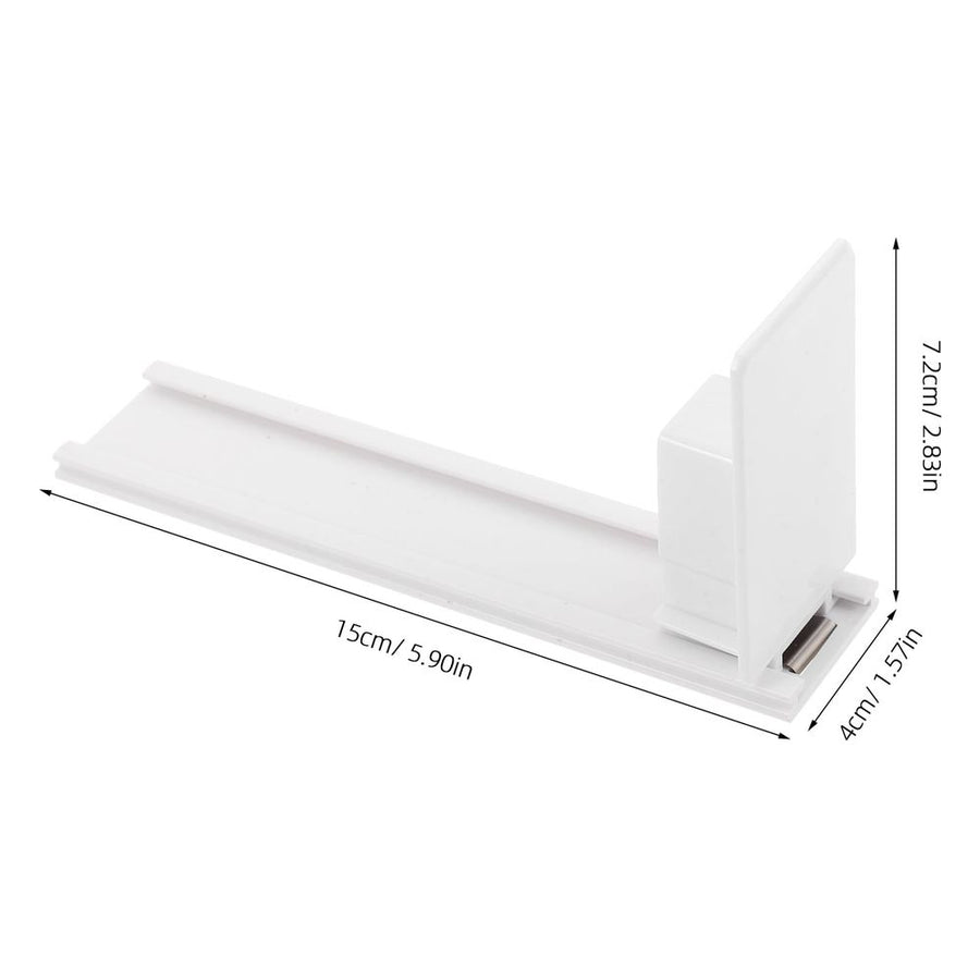 White PVC Retail Display Shelf Pushers for Drinks and Snacks, Set of 4 Pieces