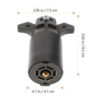7 Trailer Wiring Connector with Plug Adapter for Car, RV, and Boat Towing Applications