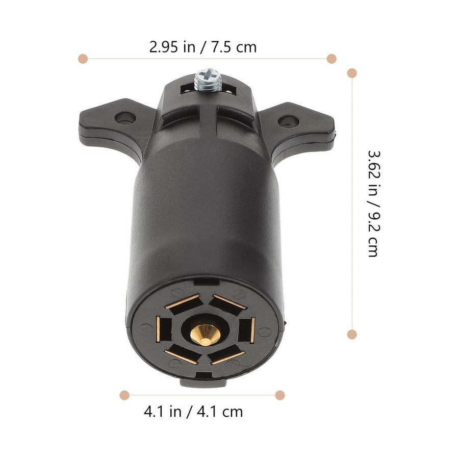 7 Trailer Wiring Connector with Plug Adapter for Car, RV, and Boat Towing Applications