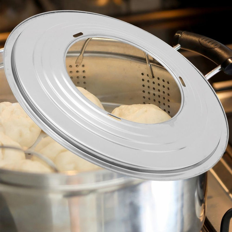Stainless Steel Steamer Adapter for Kitchen Use, Professional Grade Steaming Tool, 1 Piece