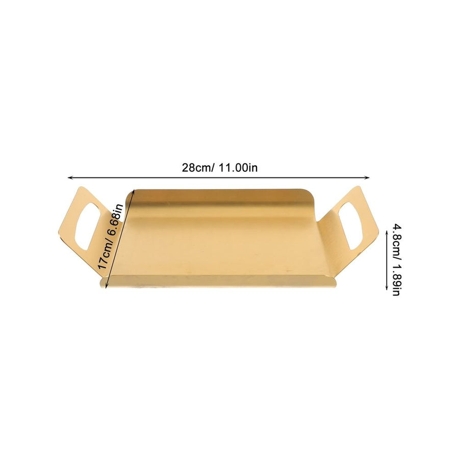 Golden Stainless Steel Wedding Party Baking Tray for Bakeries, 1-Pack