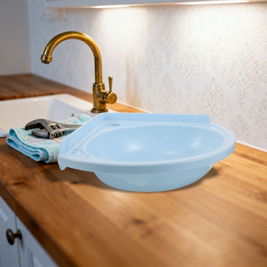 Sky Wall Mounted Bathroom Sink Basin with Space-Saving Design for Compact Home Bathrooms
