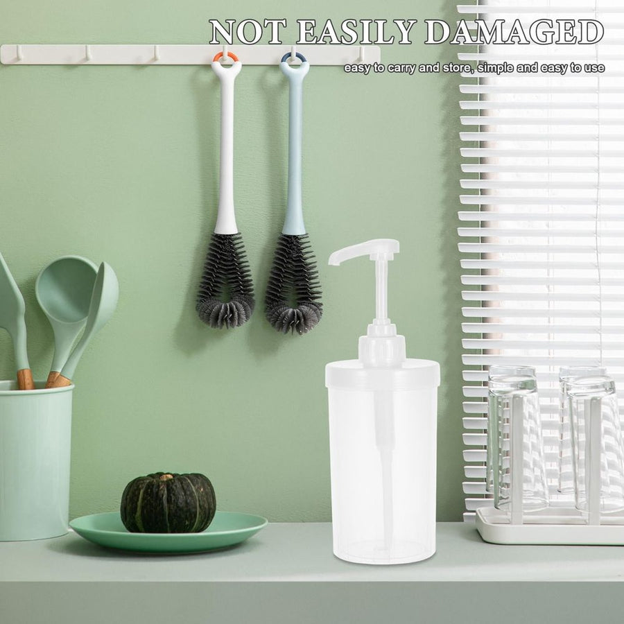 Hand Press Juice Bottle with Precise Control, Easy to Use for Dispensing Syrups, Jams, Sauces and More