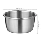 6-Pack Stainless Steel Dipping Sauce Cups, Reusable Round Condiment Holders for Restaurant and Home Dining Use