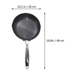 Honeycomb Stainless Steel Nonstick Wok Pan with Ergonomic Handle for Daily Cooking and Stir Fry