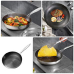 Honeycomb Stainless Steel Nonstick Wok Pan with Ergonomic Handle for Daily Cooking and Stir Fry