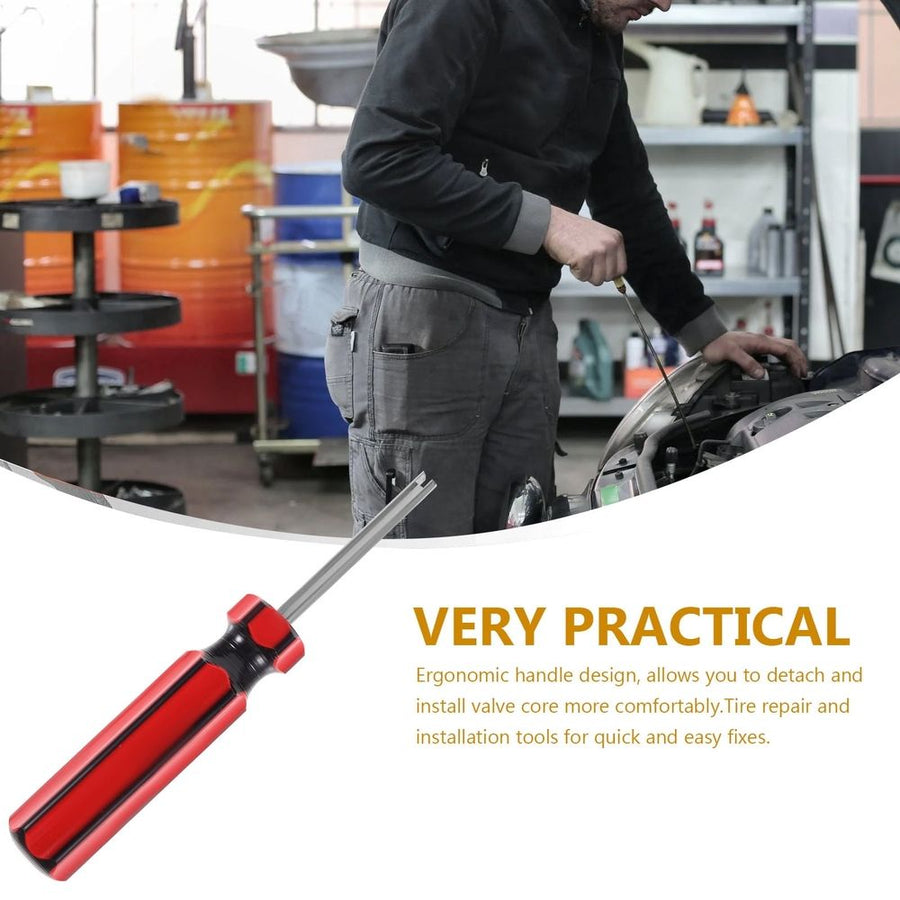 5-Piece Tire Valve Core Remover Set with PP Material and Ergonomic Handle for Easy Tire Maintenance