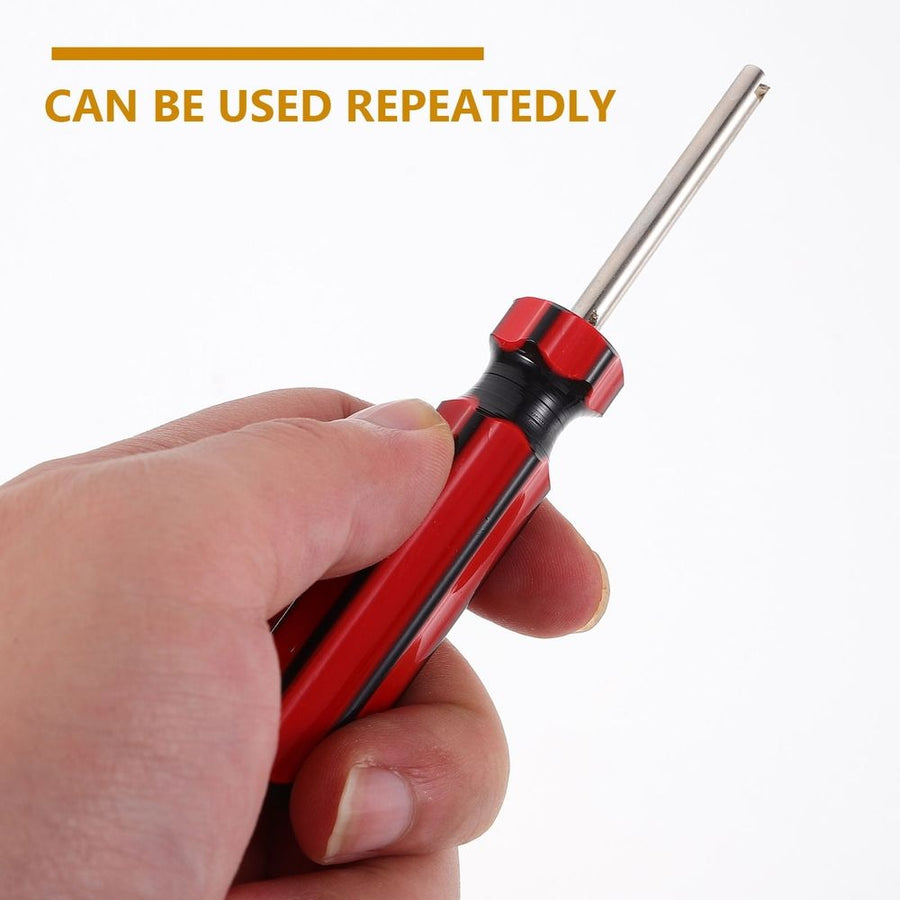 5-Piece Tire Valve Core Remover Set with PP Material and Ergonomic Handle for Easy Tire Maintenance