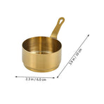 Stainless Steel Sauce Bowl Set in Golden for Condiment Storage and Serving