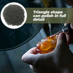 Silicon Carbide 4mm Triangular Polishing Media 500g for Rock Tumbling and Jewelry Buffing