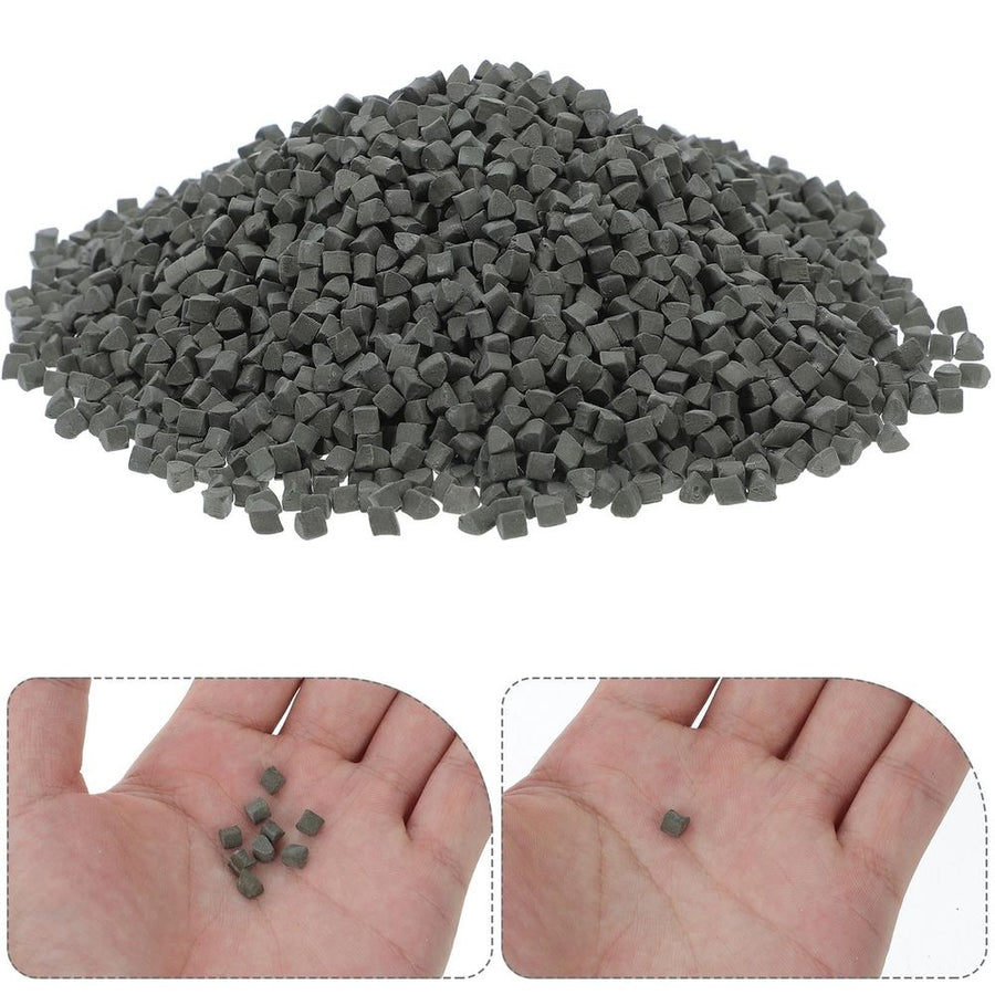 Silicon Carbide 4mm Triangular Polishing Media 500g for Rock Tumbling and Jewelry Buffing