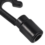 30-Pack Black Plastic Bungee Cord Clips Hooks for Camping Gear and Outdoor Use