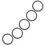 5Pcs Rubber O-Rings for Singing Bowl Protective Cushion Black Elastic Sound Mat