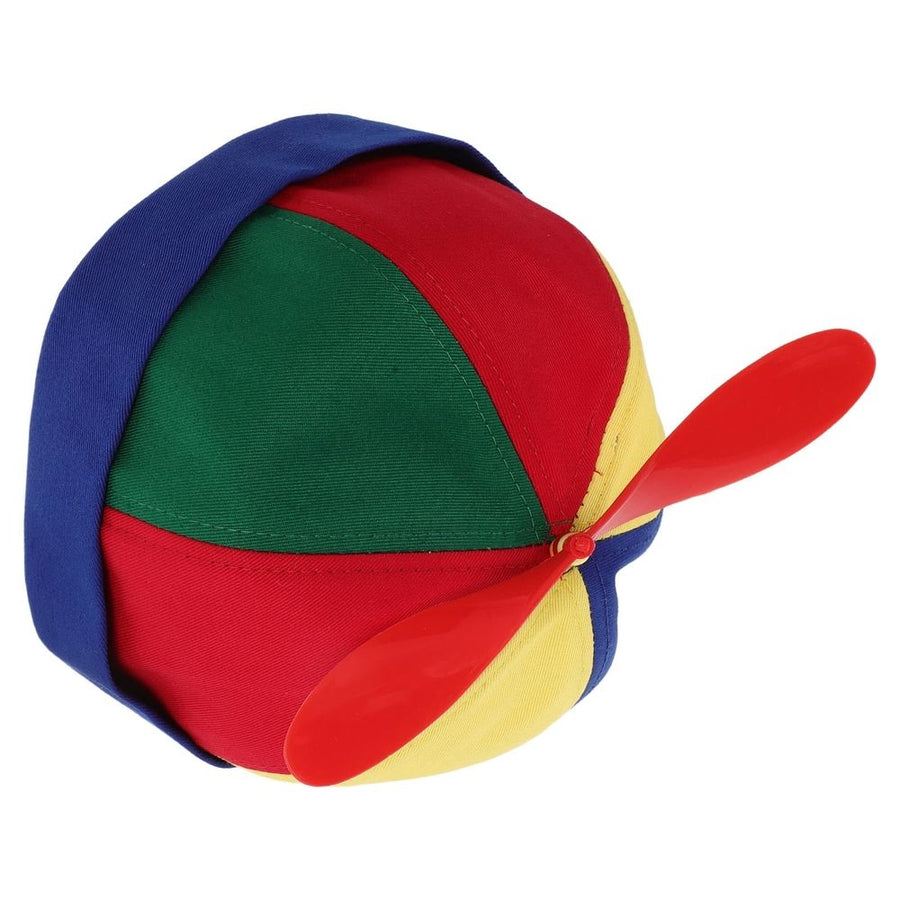 Adjustable Multi-Color Propeller Beanie Hat with Detachable Pinwheel for Family Gatherings and Outdoor Events