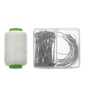20 C Curved Needles Weaving Needles for Hair White Steel Indoor Use