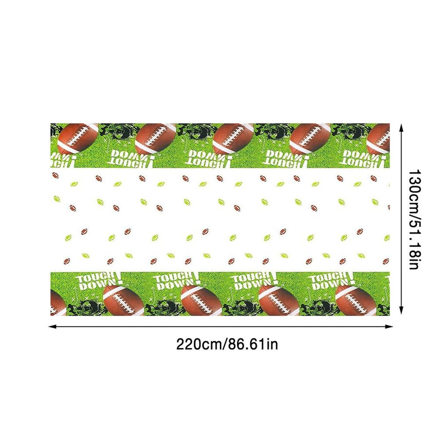 1Pc Wallpaper Football Birthday Themed Decorative Tablecloth Table Cloth