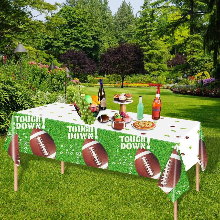 1Pc Wallpaper Football Birthday Themed Decorative Tablecloth Table Cloth