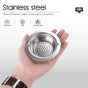 Plated Silver Bathroom Strainer, Catches Junk, Durable and Rust-Proof 2Pcs