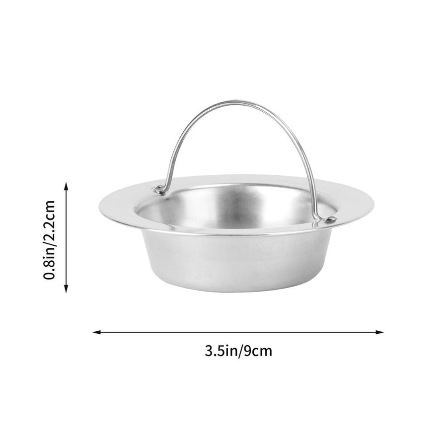Plated Silver Bathroom Strainer, Catches Junk, Durable and Rust-Proof 2Pcs