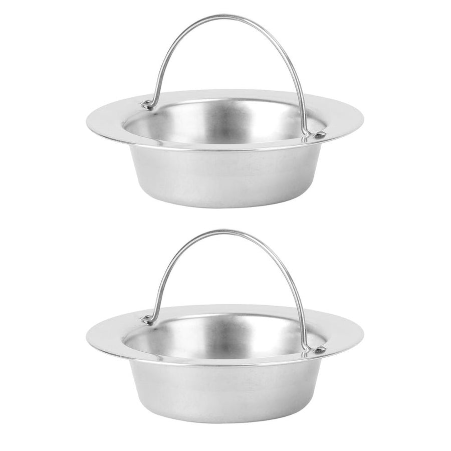 Plated Silver Bathroom Strainer, Catches Junk, Durable and Rust-Proof 2Pcs