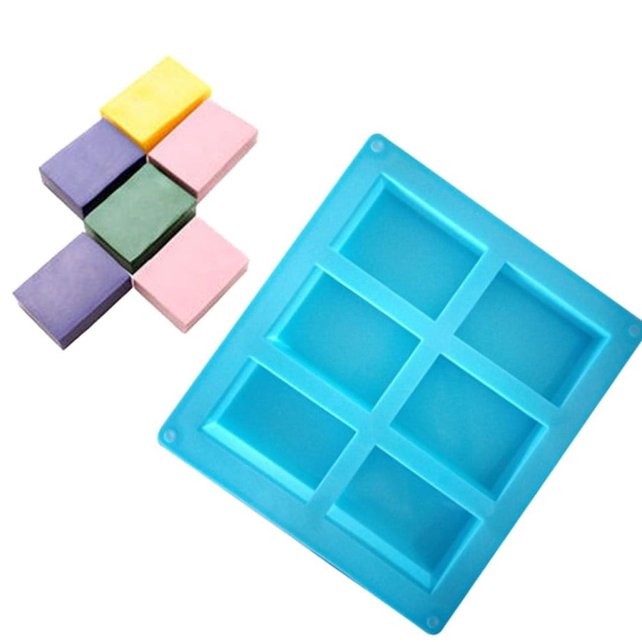 Single 4 Grid Oval Flexible Silicone Soap Mold, Reusable Handmade Soap Tray for Household DIY Craft Dessert Confection Prep
