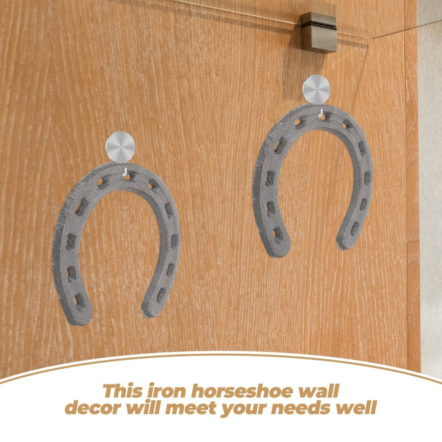 Cast Iron Horseshoe Black Wall Art Decor for Home and Restaurant