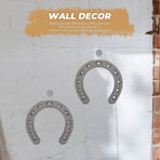 Cast Iron Horseshoe Black Wall Art Decor for Home and Restaurant