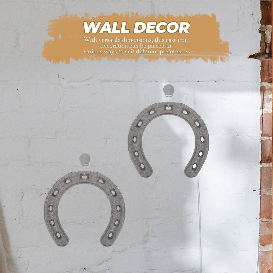 Cast Iron Horseshoe Black Wall Art Decor for Home and Restaurant