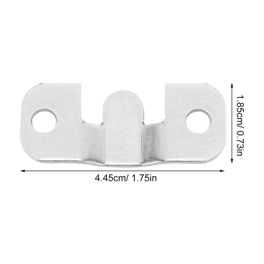 8-Piece Stainless Steel Picture Frame Hooks Set with Flush Mount Gallery Hanging Hardware