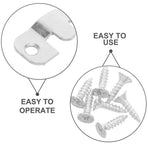 8-Piece Stainless Steel Picture Frame Hooks Set with Flush Mount Gallery Hanging Hardware