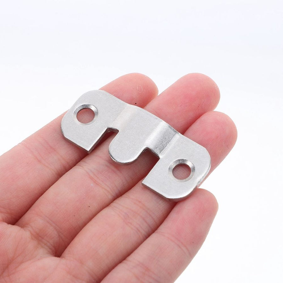 8-Piece Stainless Steel Picture Frame Hooks Set with Flush Mount Gallery Hanging Hardware