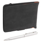 Golf Scorecard Book Black PU Portable Design Secure Grip No Bleed Paper