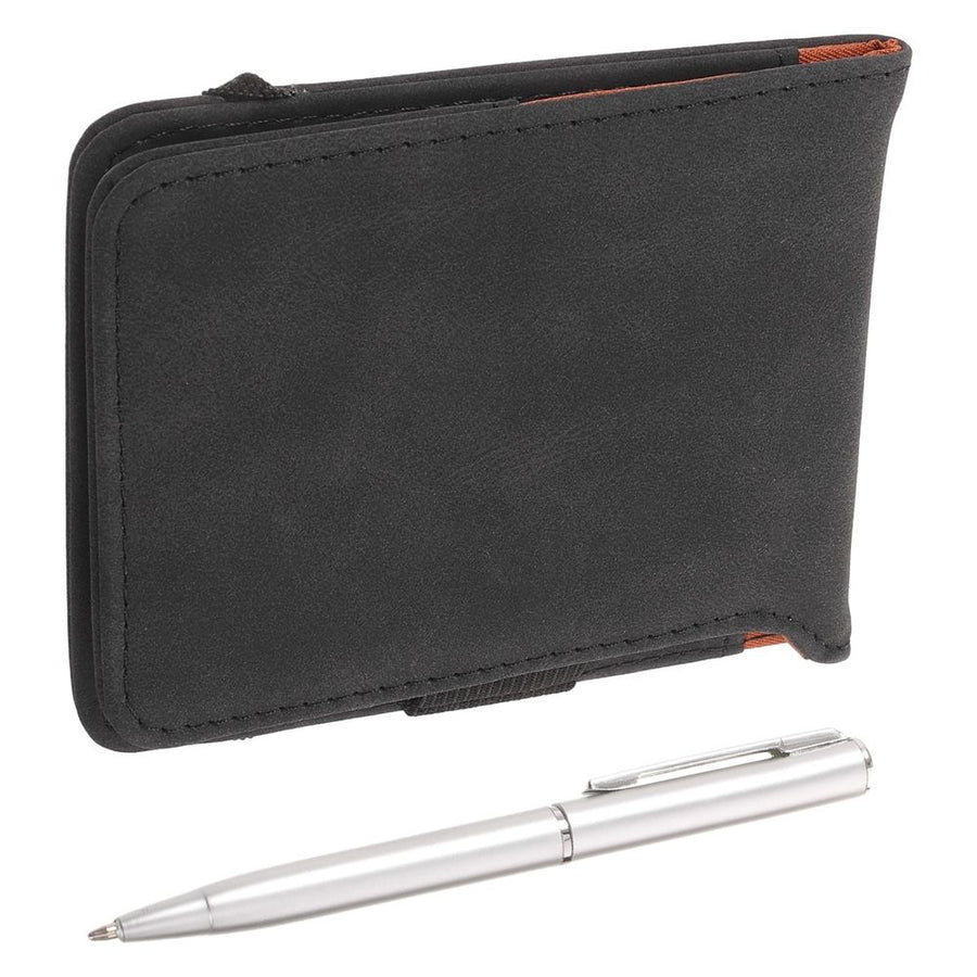 Golf Scorecard Book Black PU Portable Design Secure Grip No Bleed Paper