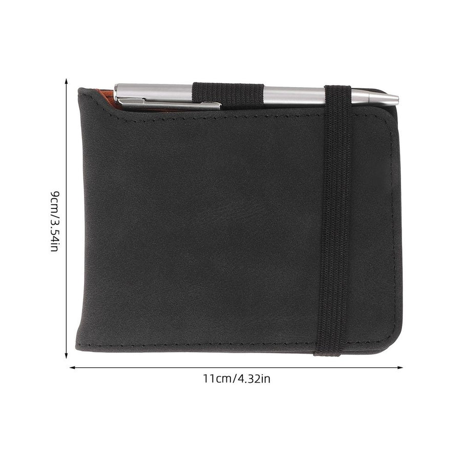 Golf Scorecard Book Black PU Portable Design Secure Grip No Bleed Paper