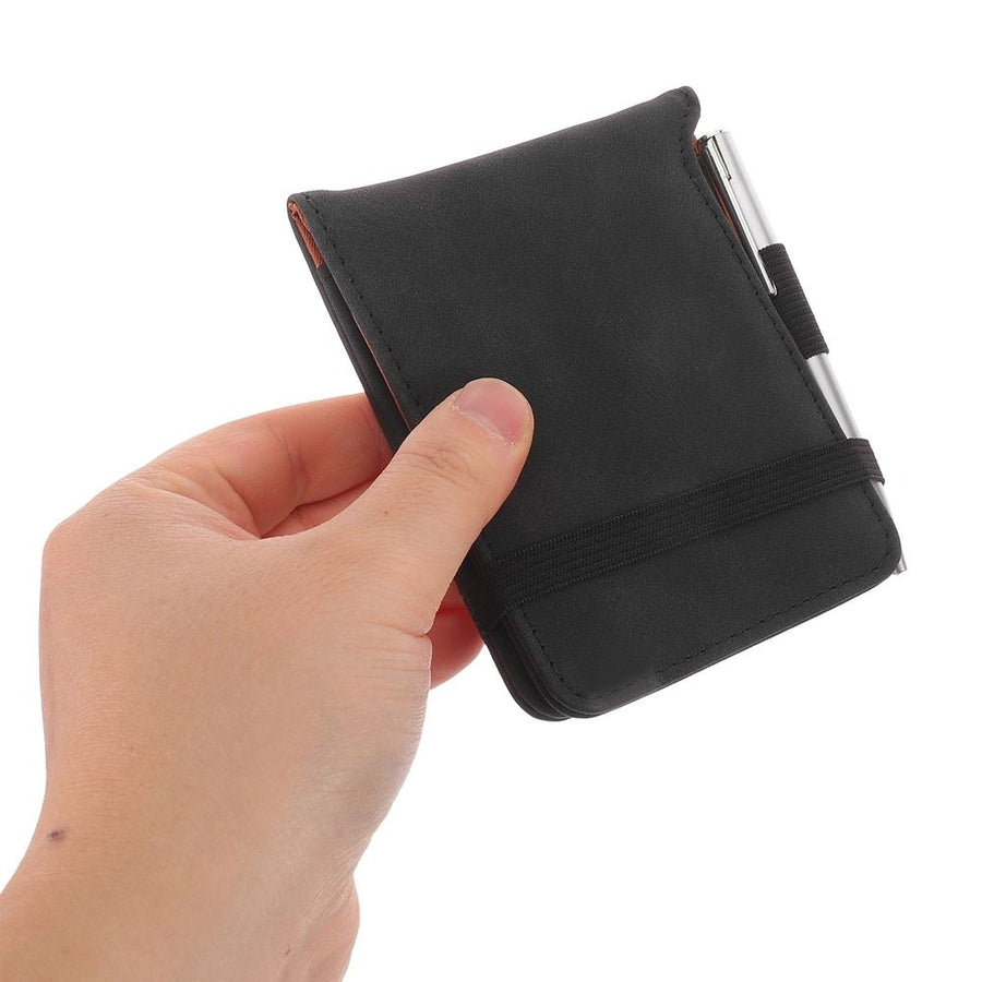 Golf Scorecard Book Black PU Portable Design Secure Grip No Bleed Paper