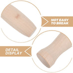 4-Piece Replacement Wood Handles for Grill Tools Set with , Design for BBQ Accessories