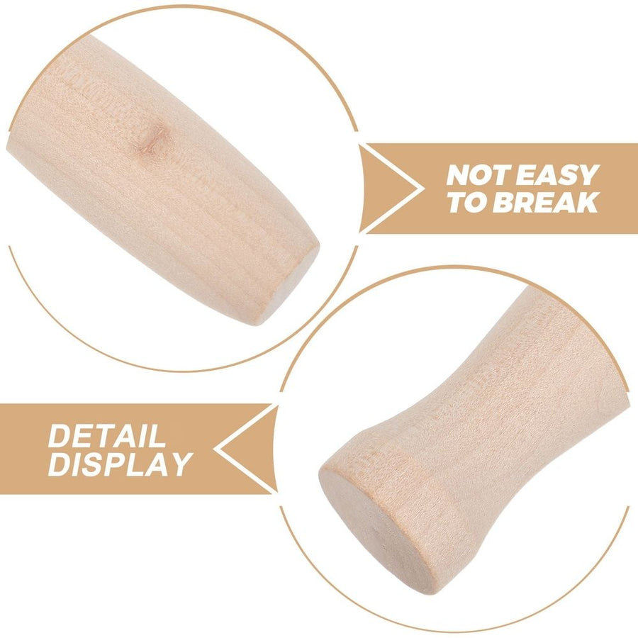 4-Piece Replacement Wood Handles for Grill Tools Set with , Design for BBQ Accessories