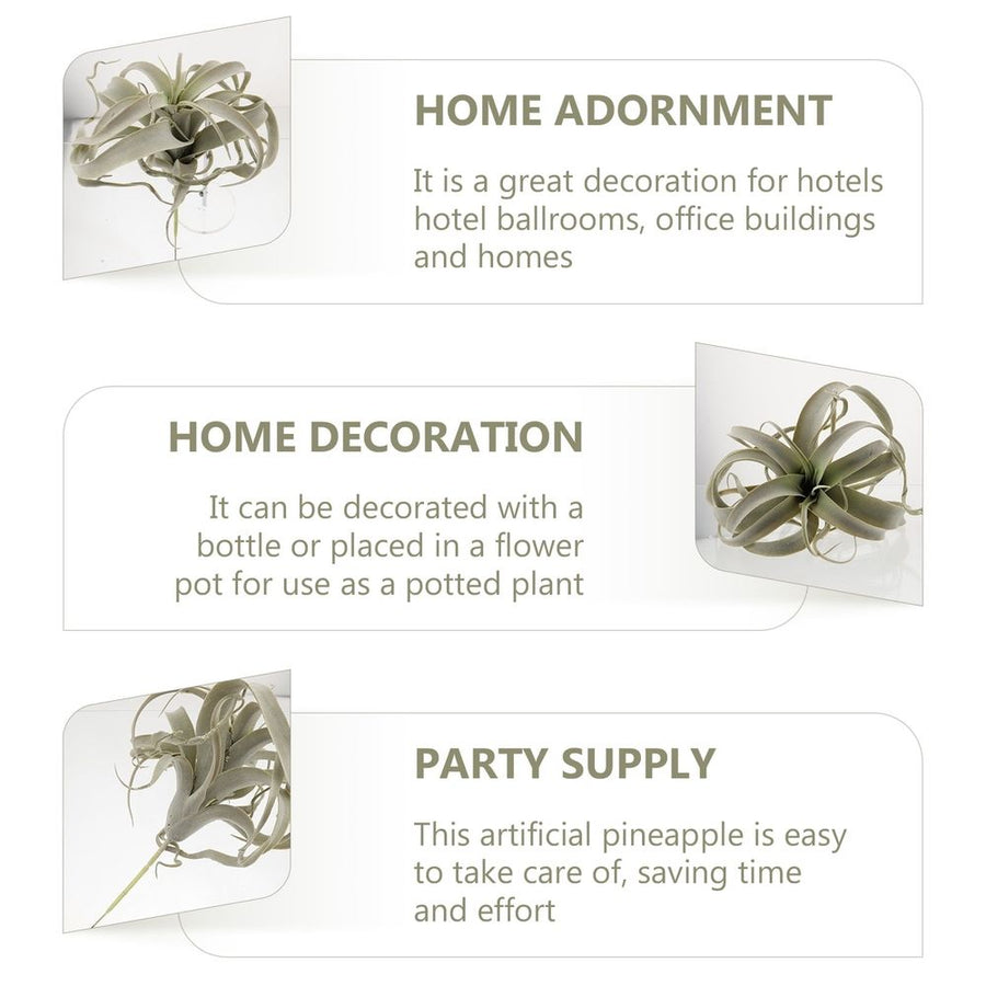 1Pc Simulation Pineapple Artificial Plant Decor for Home Adornment and Party Supply