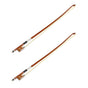 2X Chic and Professional 12 Violin Bow Brown Bow for Violins with Premium,Practical and Sturdy Violin Accessories